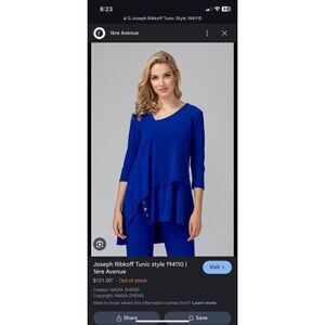 NWT Joseph Ribkoff Tunic Style 194110